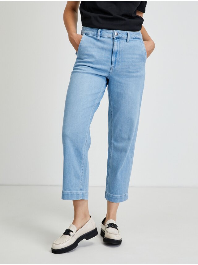 Světle modré dámské straight fit džíny Tom Tailor