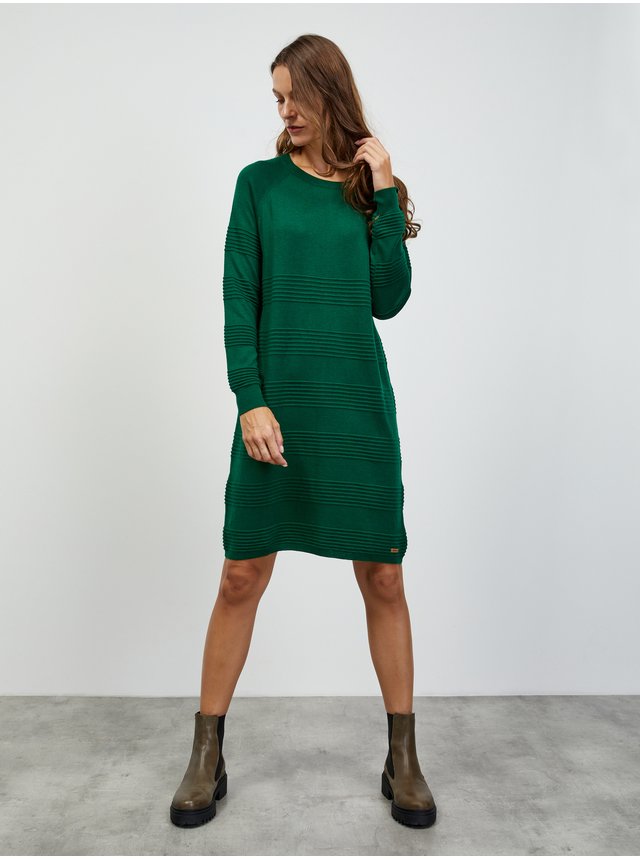 Zelené dámské svetrové šaty ZOOT.lab Bellarose
