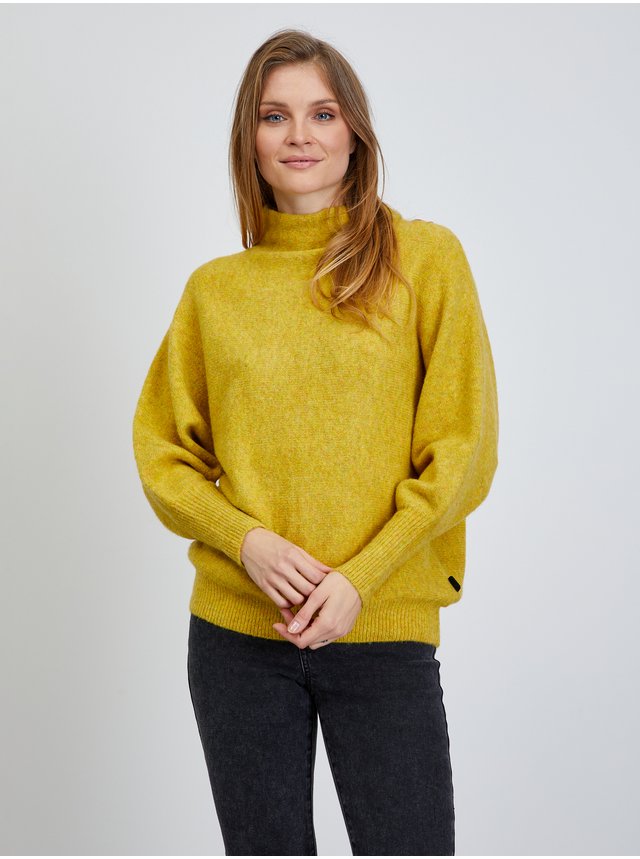 Žltý dámsky oversize sveter ZOOT.lab Glynne