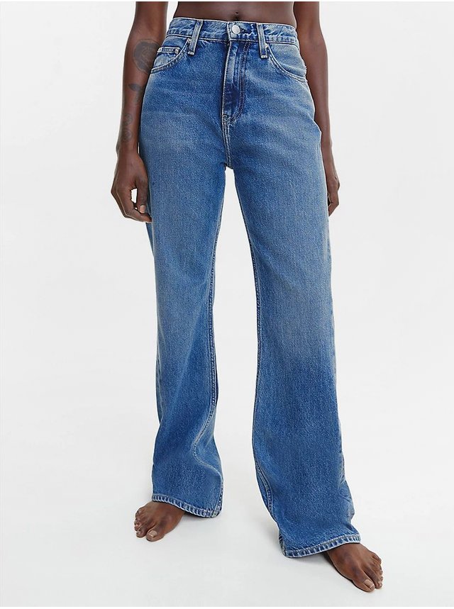 Modré dámské bootcut džíny Calvin Klein Jeans