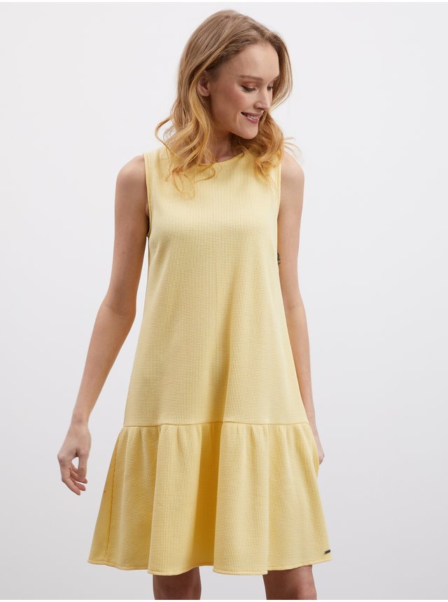 Žluté dámské šaty s volánem ZOOT.lab Nanice