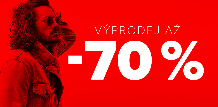 Až 70% sleva = výprodej pro NĚJ